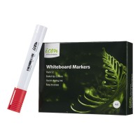 12-Pack Whiteboard Marker Bullet Tip Red