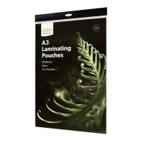 25-Pack Laminating Pouches Gloss 80 Micron A3