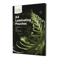 100-Pack Laminating Pouches Gloss 125 Micron A4