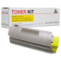 Oki C565YTONE Yellow Toner Cartridge - 43872309 - Compatible