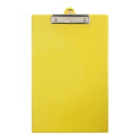 OSC Clipboard PVC Single Foolscap Yellow