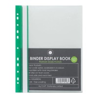 OSC Binder Display Book A4 20 Pocket Green