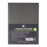 12-Pack L Shaped Pockets Smoke OSC 180 Micron A4
