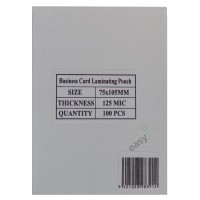 ID Card Size Gloss Laminating Pouches 75mm x 105mm (100 pcs)