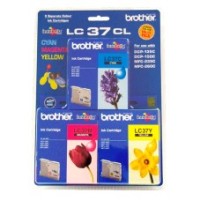 Brother LC37 Ink Cartridge 3 Pack - Colour - Genuine