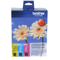 Brother LC39 Ink Cartridge 3 Pack - Colour - Genuine