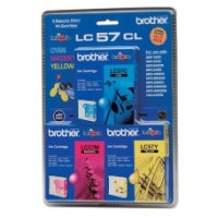 Brother LC57 Ink Cartridge 3 Pack - Colour - Genuine