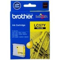 Brother LC57Y Yellow Ink Cartridge 400 Pages - Genuine