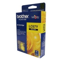 Brother LC67Y Yellow Ink Cartridge - 325 Pages - Genuine