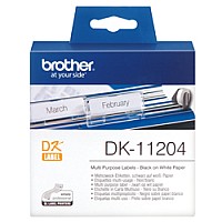 Brother DK11204 17mm x 54mm Multi Purpose Labels - Genuine
