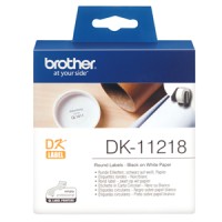 Brother DK11218 24mm x 24mm Round Labels - Genuine