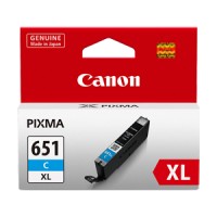 Canon CLI651XLC Hi-Yield Cyan Ink Cartridge 750 Pages - Genuine