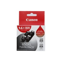 Canon PGI650XL Black Ink Twin Pack 500 Pages (x2) - Genuine