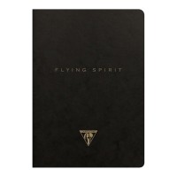 Flying Spirit Sewn Notebook A5 Black