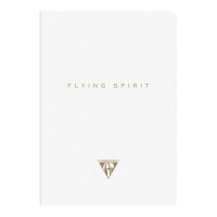 Flying Spirit Sewn Notebook A5 White