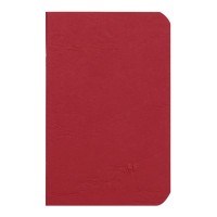 Age Bag Notebook Pocket Lined Red