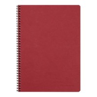 Age Bag Spiral Notebook A4 Lined Red