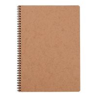 Age Bag Spiral Notebook A4 Lined Tobacco