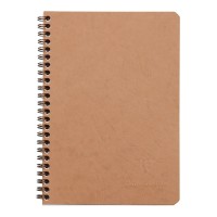Age Bag Spiral Notebook A5 Lined Tobacco