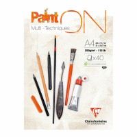 PaintON Pad White A4 - 4 Sheets