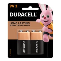 Duracell Coppertop Alkaline 9V Battery - 2 Pack