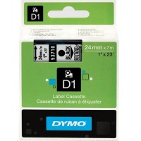 Dymo 24mm x 7m Black on Clear D1 Label Tape - Genuine