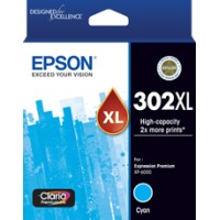 Epson 302XL High Yield Cyan Ink Cartridge - Genuine
