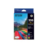 Epson 220 - C13T293692 Value Pack 1 x BK/C/M/Y 165 Pages - Genuine