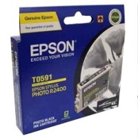 Epson T0591 Photo Black Ink Cartridge - R2400 - Genuine