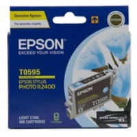 Epson T0595 Light Cyan Ink Cartridge - R2400 - Genuine