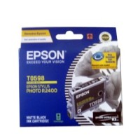 Epson T0598 Matte Black Ink Cartridge - R2400 - Genuine