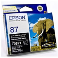 Epson 87 T0871 Photo Black Ink Cartridge - R1900 - Genuine