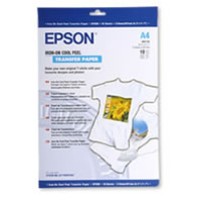 Epson A4 Iron-On Transfer Cool Peel Paper Pkt 10 - Genuine