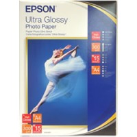 Epson A4 300gsm Ultra Glossy Photo Paper 15 sheets - Genuine