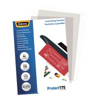 Fellowes Laminating Pouches A4 Gloss 175 micron - 100 pack