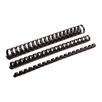 Fellowes Plastic Binding Combs Black 12 mm - 25 pack