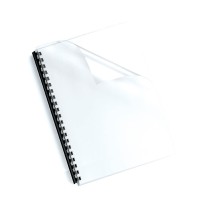 100-Pack Fellowes Binding Covers 150 Microns Clear A4