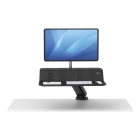 Fellowes Lotus RT Single Monitor Sit Stand Workstation - Black