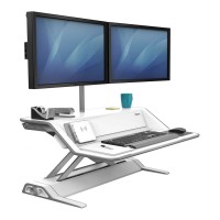 Fellowes Lotus DX Sit Stand Workstation - White