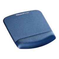 Fellowes PlushTouch Mouse Pad with Wrist Rest - Blue