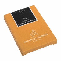 7-Pack Jacques Herbin Essential Ink Cartridge Noir Abyssal