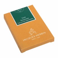 7-Pack Jacques Herbin Essential Ink Cartridge Vert Amazone