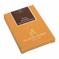 7-Pack Jacques Herbin Essential Ink Cartridge Terre d'Ombre
