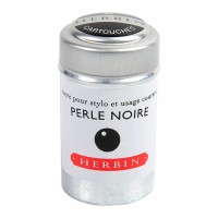 6-Pack Herbin Writing Ink Cartridges Perle Noire