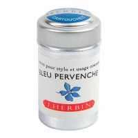 6-Pack Herbin Writing Ink Cartridges Bleu Pervenche