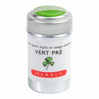 6-Pack Herbin Writing Ink Cartridges Vert Pre