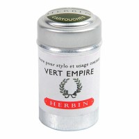 6-Pack Herbin Writing Ink Cartridges Vert Empire