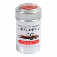 6-Pack Herbin Writing Ink Cartridges Terre de Feu