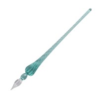Herbin Round Glass Pen 18cm Turquoise