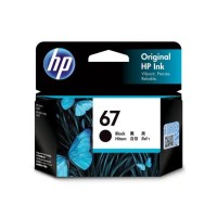 HP 67 - 3YM56AA Black Ink Cartridge 120 Pages - Genuine